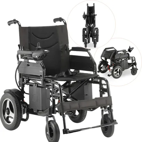 Cadeira De Rodas Motorizada Elétrica Dobrável Suporta 120kg