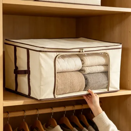 Kit 5 Organizador Edredon Guarda Roupa Multiuso Desbranco