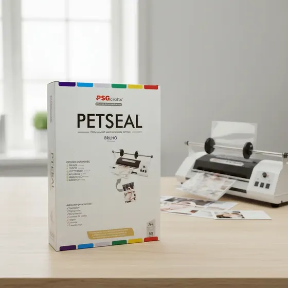 Petseal Brilho A4 (220 X 307 X 0,07mm) Cx C/ 50 Pcs