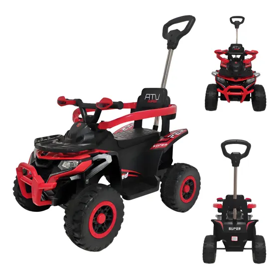 Carrinho Infantil Quadriciclo C/luzes Ride On Rosa Maxi Toys