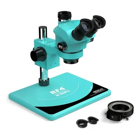 Microscópio Trinocular Rf4 Rf-7050pro Com Luminária