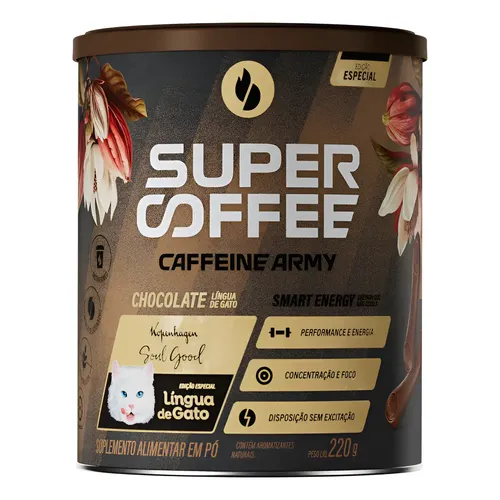 Super Coffee Caffeine Army 220g Língua De Gato