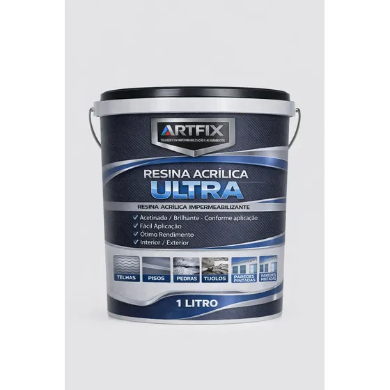Resina Acrilica Base D Agua - Impermeavel Madeira Parede 1l