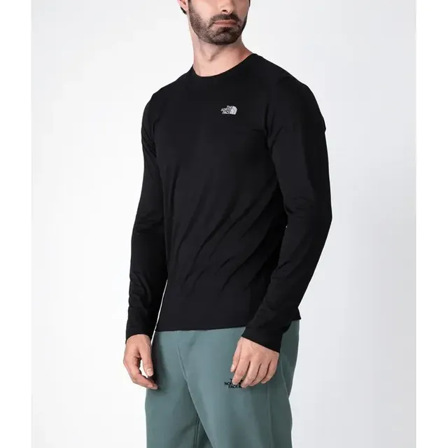 Camiseta Masculina Hyper Tee L/s Crew The North Face Tnf Black Liso M