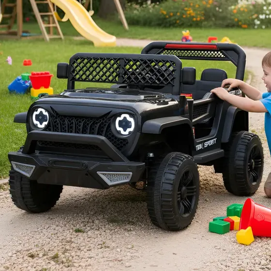 Carro Jipe Infantil 12v Com Luzes Som Usb E Controle Remoto