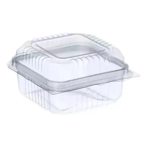 Pote Mini Doce Quadrado Descartavel Transparente Bolo 50un