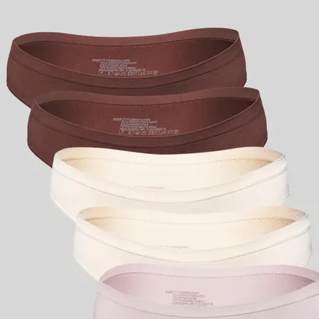 Kit 6 Calcinhas Trifil Feminino Biquíni Básica Lisa 0002 Liso Gra
