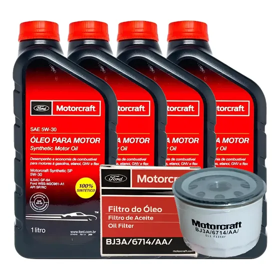 Kit Óleo E Filtro Motorcraft - Original Ford Ka Fiesta Focus