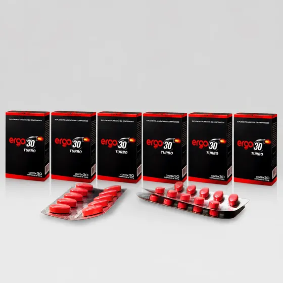 Ergo 30 Turbo - 6 Cxs Com 30 Comprimidos (180 No Total)
