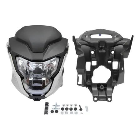 Kit Frente Farol Cg 160 2025 Adaptada 2014 À 2024 Prata Force