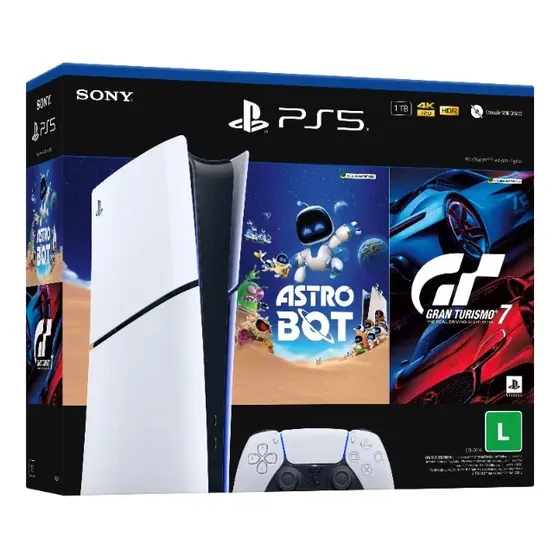 Console Playstation®5 Slim Digital - Pacote Astro Bot E Gran Turismo 7