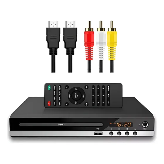 Leitor De Dvd Portátil Toca Cd Mp3 Usb Filme Bivolt