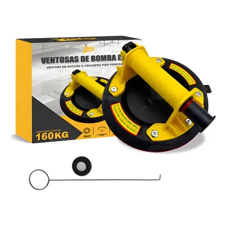 Ventosa Profissional Sucção Vácuo Porcelanato Vidro 160kg