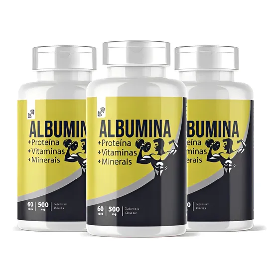 Suplemento Albumina 500mg 180 Cápsulas Ryco