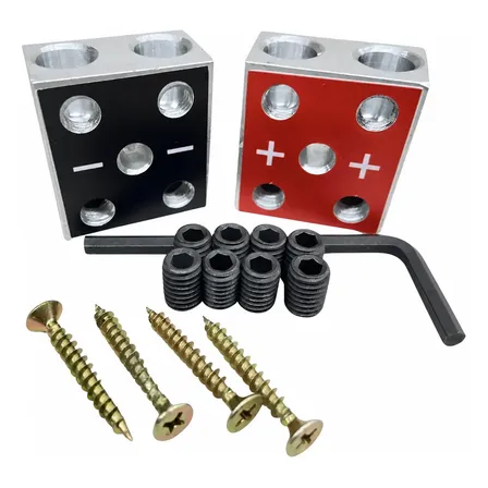 Bloco Distribuidor As 2x2 4vias Barramento Fixa Até 70mm Par