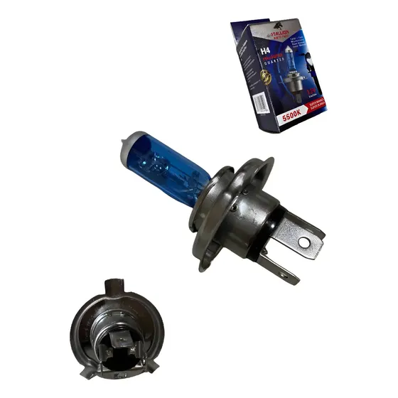 Lâmpada H4 Super Branca P/ Moto Farol 35w Halogena Universal