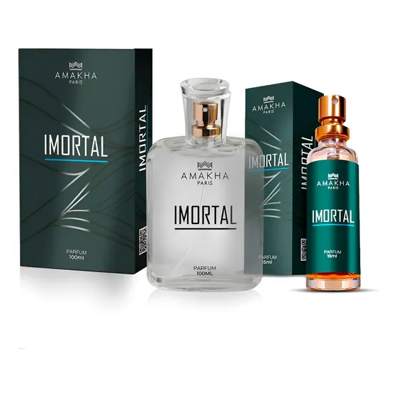 Kit Perfumado Imortal: Perfume 15ml + 100ml - Amakha Paris