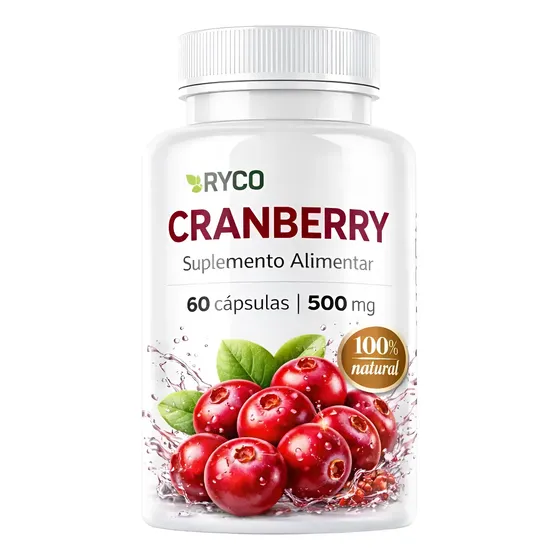 Cranberry 500mg 60 Cápsulas Ryco Sem Sabor Sem Sabor