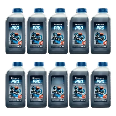 Óleo Husqvarna P/ Motor 2 Tempos 500ml Kit C/ 10 Unidades 5l