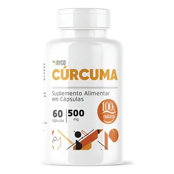 Cúrcuma Pura Premium 500mg 60 Cápsulas Ryco