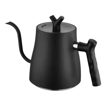 Chaleira Inox Bico De Ganso Jarra Pitcher Barista 1.5l Preto