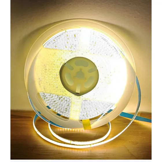 Fita Led Cob Direta 110v 10m Não Usa Fonte Branco Quente