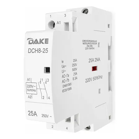 Contator Modular Bipolar 25a 2 Polos 2na 220v Contatora 220v