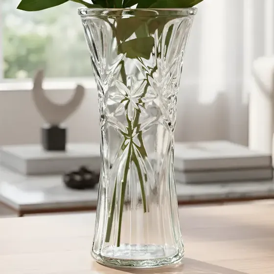 Vaso De Vidro Planta 24cm Flores Decoração Sala Planta Festa