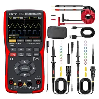 Osciloscópio Zoyi Zt-703s Dual Channel 50mhz + Gerador Sinal