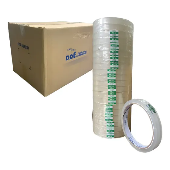Fita Adesiva Durex Transparente 12mm X 40m Rolo Com 60un