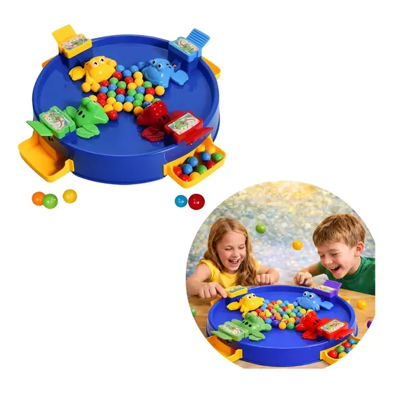 Brinquedo Jogo Sapinhos Famintos Comilão Papa Bolinhas