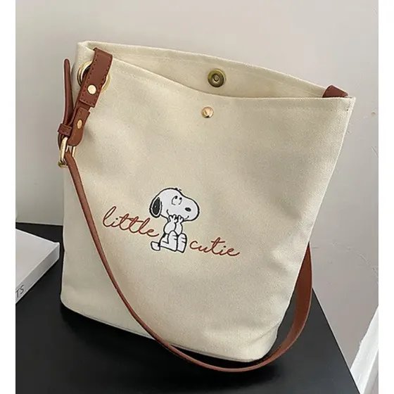 Bolsa Snoopy Little Cutie, Alça De Ombro, 29cm X 26cm