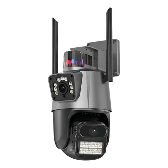 Câmera Speed Dome Ip Com Sirene E Alarme Duas Versões