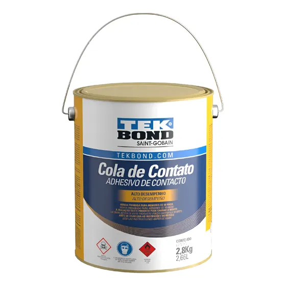 Adesivo Cola Contato Tekbond 2.850kg Sapateiro Marceneiro