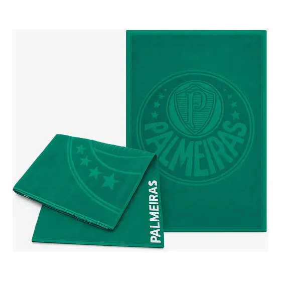 Toalha Palmeiras Banho Algodão Aveludada Oficial + Brinde