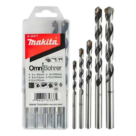 Jogo C/ 5 Brocas Multimateriais Makita Omni-bohrer D-30477