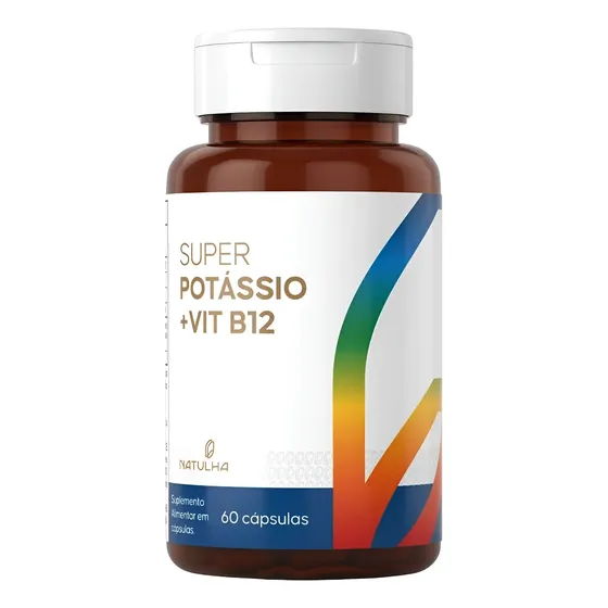 Super Potássio + Vitamina B12 60 Cápsulas - Natulha