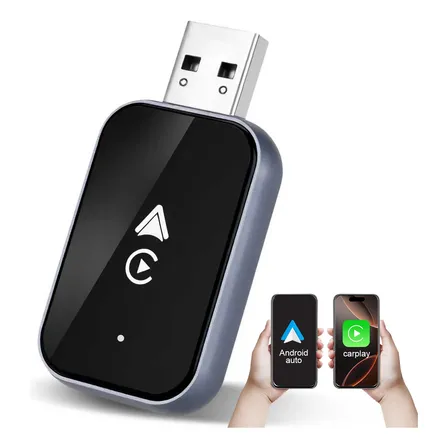 Adaptador Carplay Android Auto Sem Fio Usb Carro Plug Play