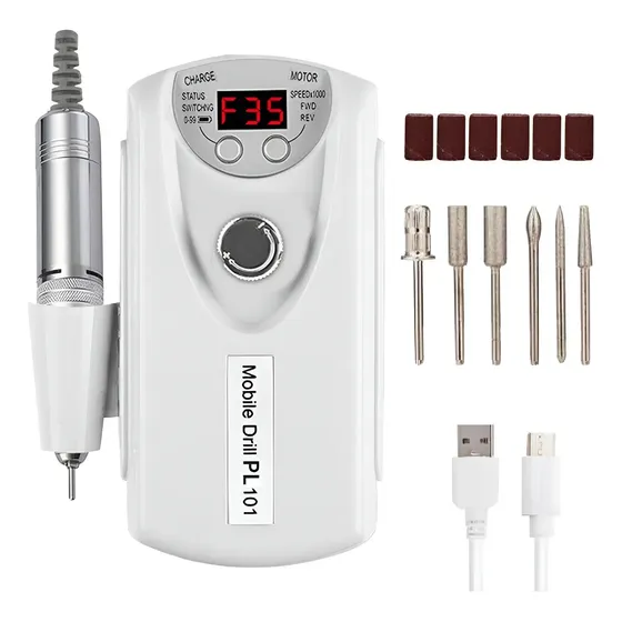 Lixadeira Elétrica Portátil 30.000 Rpm Para Unhas Gel
