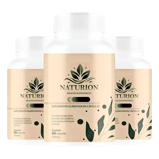 3x Naturion 180 Cápsulas - Eficácia Comprovada
