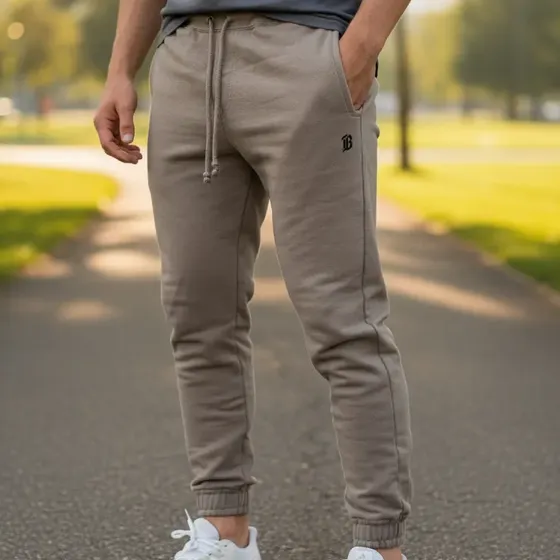 Calça Moletom Masculino Slim Jogger Algodão Premium Conforto