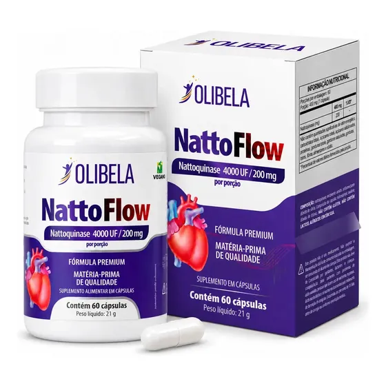 Nattokinase 4000uf Sistema Circulatório | Natoquinase Vegano