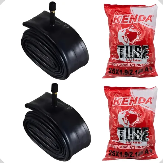 Kit 2 Camara De Ar Bike Aro 26 Bico Grosso Kenda Schrader