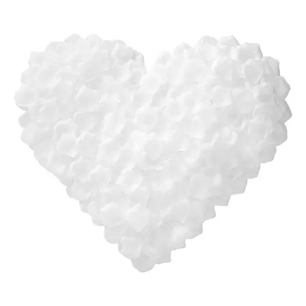 1.000 Pétalas De Rosas Artificiais Branco Brancas Seda Noiva Branco