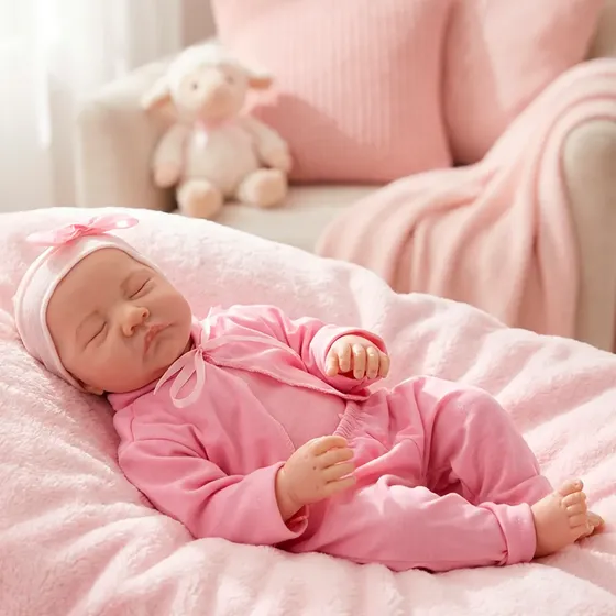 Boneca Bebê Reborn Recém Nascida Livia Siliconado Realista