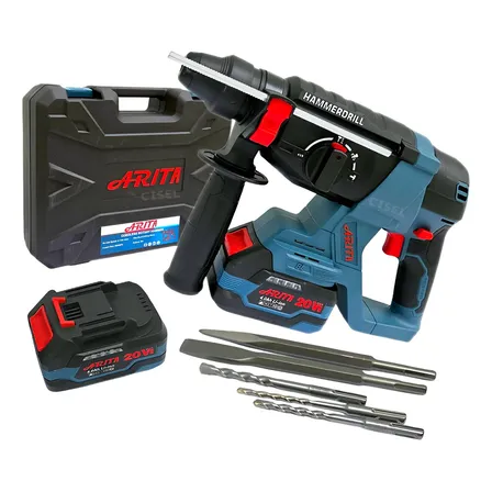 Martelete Sem Fio 2 Baterias Arita 20v 4ah Sds Plus Dc-21a