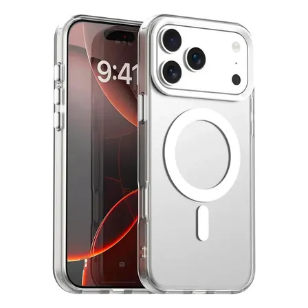 Capa Capinha Premium Magsafe Para iPhone Todos Os Modelos Transparente iPhone 17 Pro Max