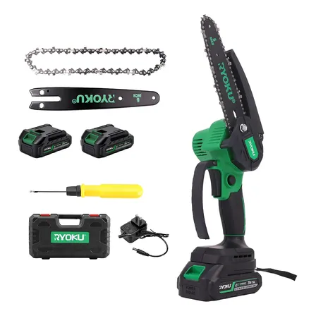 Motoserra Elétrica Brushless Portátil Ryoku 20v 2 Baterias