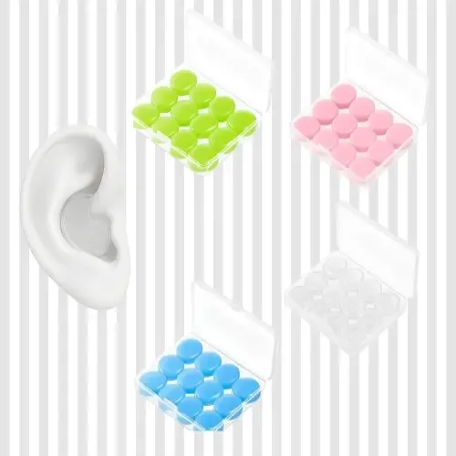 Tampão Protetor Ouvido Moldável Silicone Natação Ruido 12uni