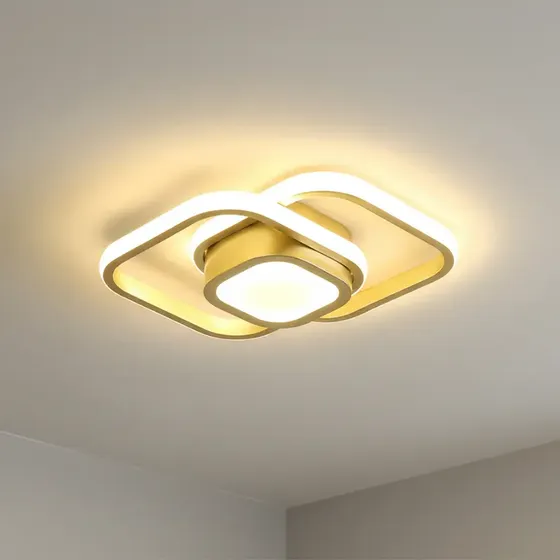 Luminária De Teto Moderna,plafon Sobrepor Lustre Led 3 Em 1